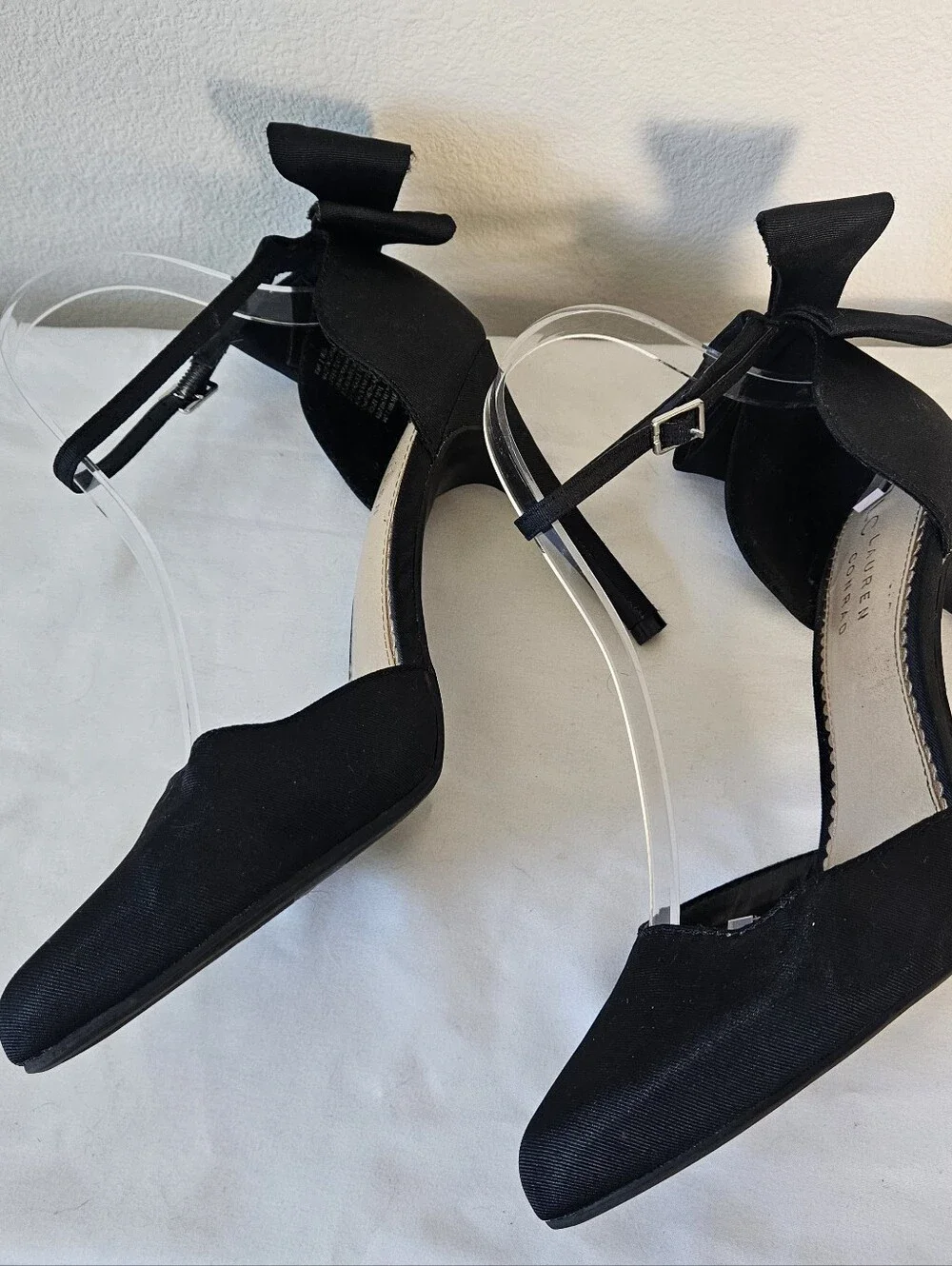 Lauren Conrad Elegant Bow Ankle-Strap Pumps - Black